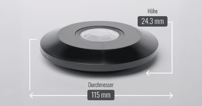 Height 24.3mm and diameter 115mm image
